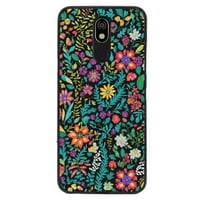 Boemian-Bright-Colorful-Foliage-Boho-Prilično-cvjetna-umjetnička-telefonska futrola za žene za žene