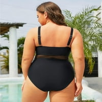 Singreal Women plus veličina Jedna kupaći kostimi V izrez Tummy Control kupaći kupaći kostimi