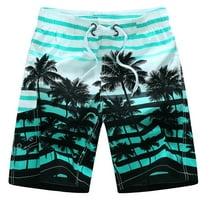 Cleance Ryrjj Muška kupaca za plivanje Brze suho ploče Kratke hlače sa džepovima Havajski print Plažni
