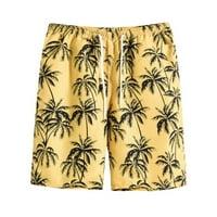 Muške brze sušenje trčanja Ljetni popust Prodaja Tropska havajska plaža modno stablo Print Comfy elastične