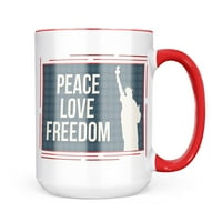 Božićni kolačić Tin mira Ljubavna sloboda Četvrta jula Dama Liberty Go poklon za kafe ljubitelji čaja