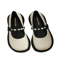 WAZSHOP Girls Flats Slip na loaferima Platforma Mary Jane Comfort Anketa Srednja kožne cipele Dame Haljina