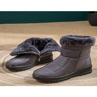 Gomelly Womeny snježne cipele plišane obloge zimske cipele okrugle plijene cipele Lagane udobnosti cipela