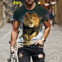 Bajt Legend muško Plus size Street Modna majica kratkih rukava Ljeto Print Lion Cool majica