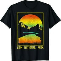 Nacionalni park Vintage Zion Utah Retro planinarska majica Crna 3x-velika