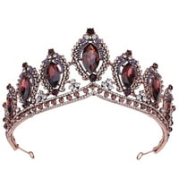 Bridal Crown Dodatna oprema za kosu Plava kristalna vjenčanica Styling Headress