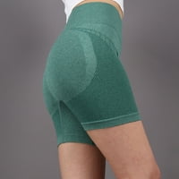 Fabiurt Ženske sportske hlače Ženske breskve joga hlače Fitness elastično prozračno dizanje ležerne