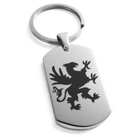 Grandioza od nehrđajućeg čelika Griffin ugravirani pseći tag tasteri za ključeve