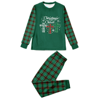 Stripes PET podudaranje pidžama organskih pamučnih top i plastičnih hlača Xmas pidžama za spavanje za