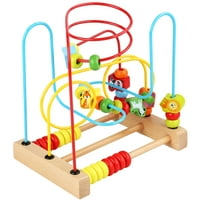 Set drvene perle labirintne igračke za poboljšanje veština Igračka šarena perla valjak za mališane za