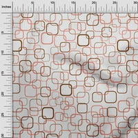 Onuone pamučna kambrića smeđa tkanina Geometrijska šivaća materijala za ispis tkanina sa dvorištem širom