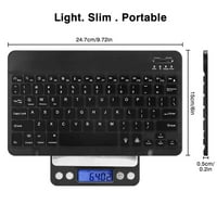 U lagana tastatura i miša sa pozadinom RGB svjetla, višestruki tanak punjiva tipkovnica Bluetooth 5.