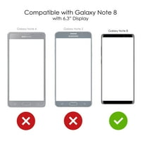 Distinconknk Clear ShockOfofofofofoff Hybrid futrola za Samsung Galaxy Note - TPU BUMPER Akrilni zaštitni