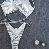 Tking Fashion Women kupaći konstruisti BIKINI Šarišna plaža odijelo kupaći kostim za žene bijele s