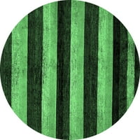 Ahgly Company u zatvorenom okruglom sažetkom smaragdno zelene moderne prostirke, 5 'krug