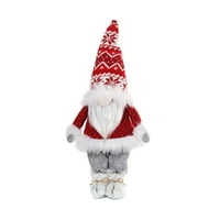 Naveli nas Božićne gnome pliša sa LED rasvjetnom bradom, ručno rađena švedska Tonte Santa skandinavska