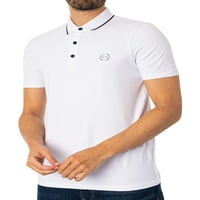 Armani Exchange logo Polo majica, bijela