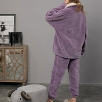 Mrat Womens Nighthown Sleepwown dugih rukava svilena noćna noć za žene slatke pidžame dame pidžamas