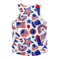 4. jula 3D Print Casual Tenk TOP za muškarce Američka zastava SAD Zastava 4. jula Orao Graphic majice