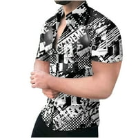 Muška majica kratkih rukava Biciklistička jakna Havajska kratka rukava stand-up košulja na plaži Ogrlica