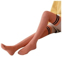 Čarape za žene Ženska Djevojka Zimska pruga Topli zagrijavači topline Visoke čarape Nagovi gomila čarapa