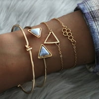 Jednostavan krug Krug modni otvoreni geometrijski lančanik narukvica nakit za rođendan nakita za žene
