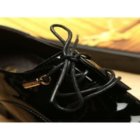Eloshman Muškarci Obuci Formalne kožne cipele čipke Up Oxfords Radni poslovni stanovi UPOZORENJE Crnoj