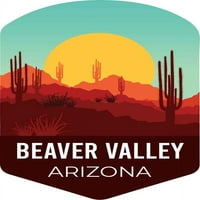 i R uvoz Valley Beaver Arizona Suvenir Vinil naljepnica za naljepnicu Kaktus Desert Design