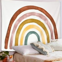 ONHONOON Šiveni ručni zidni dugi boje zidne duge ivice boho dekor tapiserija viseće ukrašavanje i visi