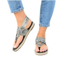 Fonwoon rimske ljetne sandale za žene papuče ravne cipele modne oblike na plaži Flip-flops sandale