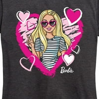 Barbie - Sketchy Hearts Barbie - Ženska grafička majica kratkih rukava