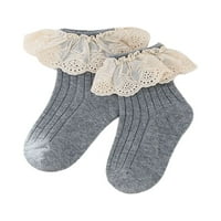 Ehfomius Toddler rebrani par čarapa, traiala elastične manžetne manžetne manžetne za 0- godina djevojke