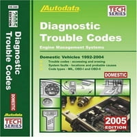 Dijagnostičke kodove problema - Domaća vozila 1992- Autodata Tech Priručnički serija Unaprijed učvršćeni
