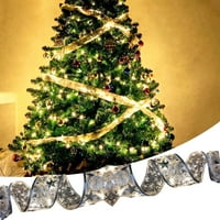 Ayyufe Roll božićne vrpce Xmas Elements Dizajn vodootporne tkanine bajke Svjetla za zabavu