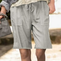 Wendunide kratke hlače za žene plus veličine Žene Čvrsta nepropusnost obrezane pantalone Pocket kombinezonske