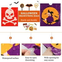 Cabilock Halloween Crtav Goody torbe Prijenosni uzori za višekratnu upotrebu Torbe za liječenje udica