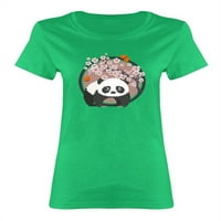 Panda medvjed sa cvjetajućim majicama u obliku Sakura žene --Image by Shutterstock, ženski medij