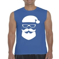 Arti - Muška grafička majica bez rukava - Cool Santa Xmas ružni džemper