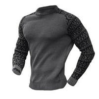 Muška čišćenje džempera Zima Novi pulover džemper s dugim rukavima košulja za dno muškog džemper vrhova bluza tamno siva
