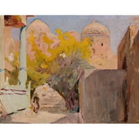 Jan ciągliński crni modernog uokvirenog muzeja umjetnička ispisa pod nazivom - Bukhara. Od putovanja