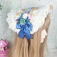 Lijepa slatka rukavica za kosu za glavu lolita čipka cvijeća za glavu za kosu ručno izrađena kapa za