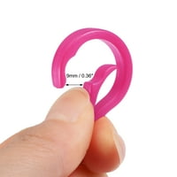 Jedinstvena povoljnija plastična kopča ključ za ključeve ključa, 1,89 '' Dužina, ružičasta, za DIY zanate