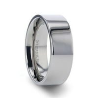 Polirani završni finični stil muški titanijumski vjenčani prsten i