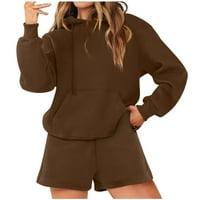 Žene plus veličine Outfit Ležerne prilike za žensko set TrackSuit pulover dva prirusca dukseve s dugim