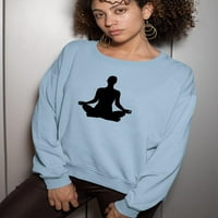 Yoga Silhouette Dukserice -Mage by Shutterstock, ženska 3x-velika