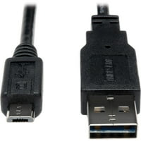 Tripp Lite UR050-001-24- USB 2. Reverzibilni kabel za punjenje 28 24WG a 5pin Micro B 1FT - USB za tablet,