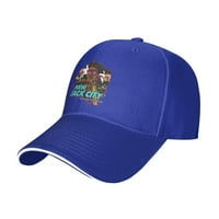 Muške i žene Cool jedinstveni otisak s novim Jackovim gradom Logo Podesivim traper bejzbol kapama plave boje
