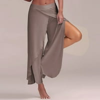 Cofeemo ženske joge hlače Široka noga Flowy Pant Casual Ljetne duge labave pantalone Čvrsti boolovi