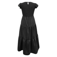 Ležerna haljina za žene Ljeto Midi Maxi haljina Boho bez rukava na rukavu, dugačka haljina m