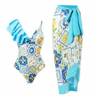 Snoarin ženski kupaći kostimi plus veličina ljetnih kupaćih kupaćih kostima jednodijelni kupaći kostim